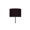 Emme Black Cotton Shade Floor Lamp