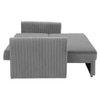 Melano  Pull Out Sofa cum Bed  in Grey Colour
