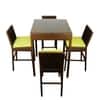 Albury Wicker Table And Chair Set In Brown Dual Tone Finish
