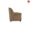 Blos 3 Seater Leatherette Sole in Mushroom Brown Colour