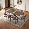 Anderson Solid Wood 8-Seater Dining Table With Set of 4  Ollie Dining chairs