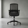 Kepler Brooks Eterna Mid Back Premium Office Chair in Black Colour