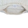 Kennedy Ivory Cotton Knitted Decorative Cushion Cover 16 x 16 Inches