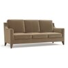 Abbey Sofa Set (Colour : Fawn Velvet, Cushion : Soft, Seater : 3+2+1)