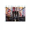 Truss Pcs Black Red Grunge Brooklyn Bridge Printed Canvas Wall Prints Set of 3 Multicolor Matte