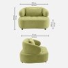 Henry Velvet 1 Seater Sofa Mint Green Color