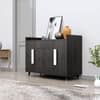 Hexa Red Multipurpose Storage Cabinet With 3 Drawer 2 Door in Flower Wenge Colour