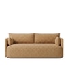 Cozychic Wood 3 Seater With Upholstery Non Storage Sofa In Yellow Colour