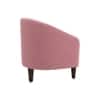 Daviana Boucle Fabric Lounge Chair in Pink Colour
