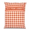 Chic Printed Cotton Pets Bed in Orange Colour
