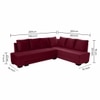 Melo 3 Seater Fold Out Sofa cum Bed  in Maroon Colour