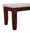 Dilux Solid Wood Dining Bench in Brown