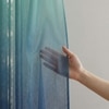 Stoa Paris Sheer Ombre Printed Long Door Curtain, Aesthetic Curtain with  Light Filtering Balcony,  Set of 1 Parda, DawnÆs Dream - Teal