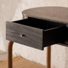 Andaman Inglis Small Solid Wood Console Table in Black Colour