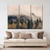 Truss Pcs White Green Foggy Banff National Park Canvas Canvas Wall Prints Set of 3 Multicolor Matte