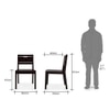 Capra Solid Wood Dining Chair in Mahogany Finish - Set of 2