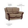 Blos 2 Seater Leatherette Sole in Mushroom Brown Colour