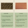 Luxe Home 100% Natural Coir Doormat Diamond Print Design (71x45 cm)