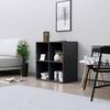 Hexa Engineered Wood Bookshelf Multipurpose Storage Rack in Giant Wood and Frosty White Colour