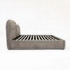Cloud Engineered Wood King  Size Bed Without Storage (Grey Colour)