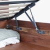 Dado Solid Wood Queen Hydraulic Bed in Brown Colour