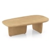 Kaya Solid Wood Coffee Table in Oak Finish