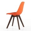 Pashe Fabric Accent Chair in Rust Colour
