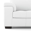Trissino 3 Seater Premium Italian Leather Sofa In Polaris