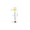Ewan Yellow Cotton Shade Floor Lamp