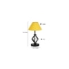 Camryn Yellow cotton Table lamp with Iron Base
