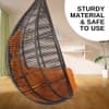 Premium Egg Single Seater Liner Swing Chair Orange