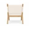 Bombay Woven Accent Chair in Teak Finish