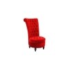 Piece Solid Wood Accent Chair in Red Colour