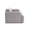 Comforthaven Wood 2 Seater With Upholstery Non Storage Sofa In Grey Colour