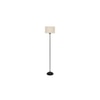 Sawyer Black Cotton Shade Floor Lamp