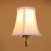 Devansh Gold Wall Mounted Lamp With Off-White Cotton Shade