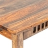 Oakmont Sheesham Wood Accent 6 Seater Dining Table Set