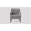 London Accent chair Velvet in Grey Color