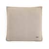Herringbone Stone  And Natural Cushion Cover  16X16 Inches