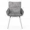 Megan Swivel Dining Chair In Grey Colour
