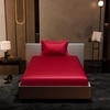 Stoa Paris 300TC UltrSatin Single Bedsheet Set Satin Single Flirty Red