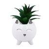 White 1 Pieces Succulent Artificial Plant With Pot