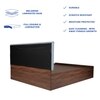 Japa Engineered Wood Queen  Size Bed With Box Storage (Walnut Finish)