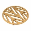 Metalsmith Patterned Metal Trivet Gold Heat Resistant Table Protector