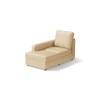 Apollo Sofa (Colour : Pearl, Cushion : Soft, Back Type : High Back, Seating Capacity : Left Aligned 2 Seater + Left Aligned Chaise + Ottoman)