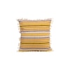 Acrylic Striped Cushion Cover with Lace Set of 2 (16 X 16 Inches)