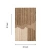 Handmade Wool Area Rug Modern Abstract Brown Beige 6 x 9 Feet Carpet
