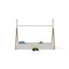 Camping Out Engineered Wood Bed in White Colour