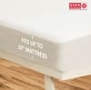 USHA SHRIRAM Single Size Elastic Strap Terry Cotton Waterproof Mattress Cover White