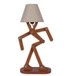 Man Table Lamp in Brown Shade